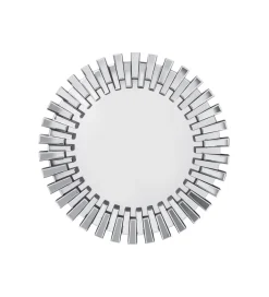 Lustro wiszące SPROCKET 92 cm srebrne