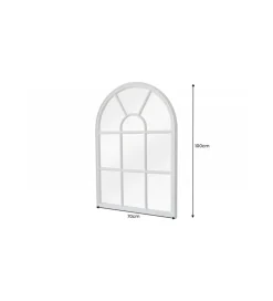 Lustro wiszące WINDOW Castillo 70 cm białe