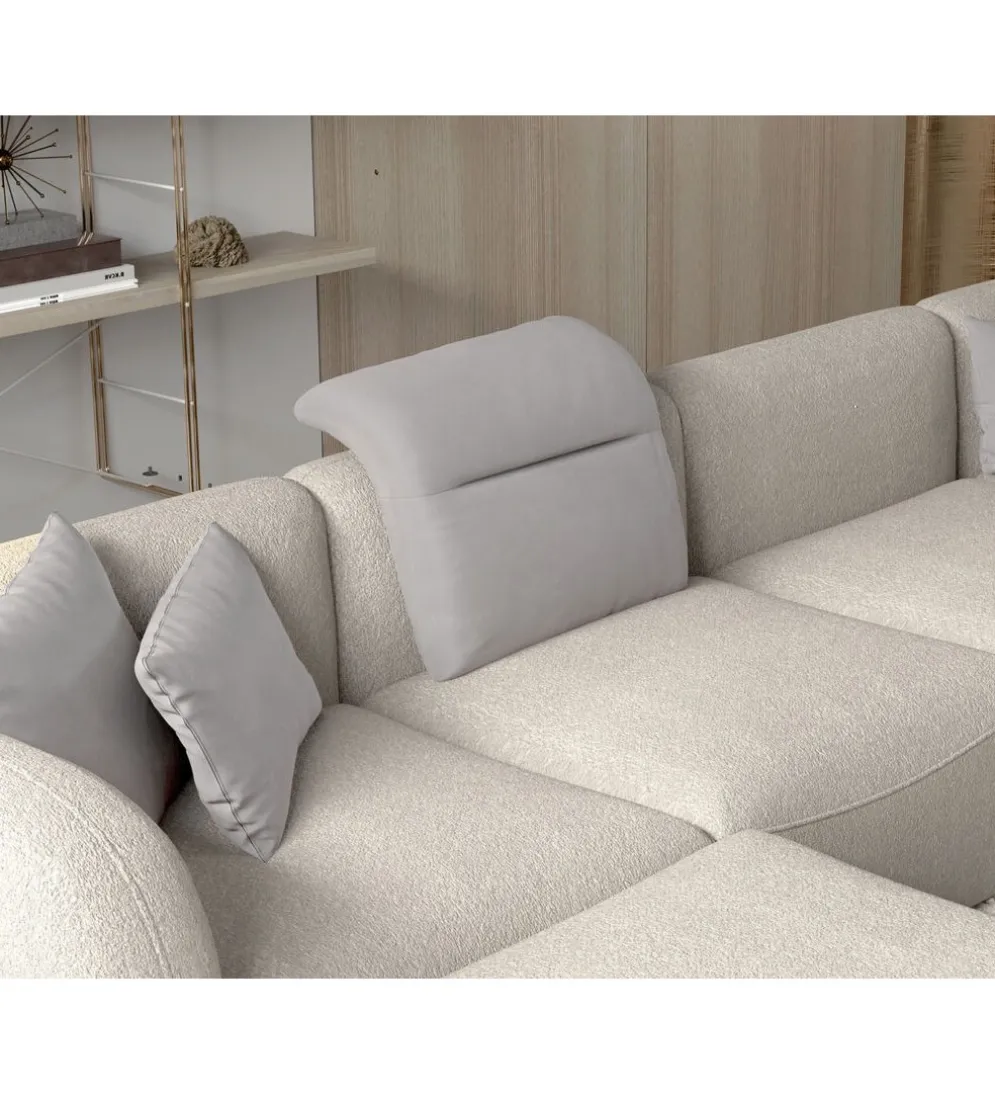 Narożnik BAHAMA Candelo XL 372 cm z ottomaną otwartą 172 cm