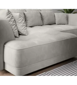 Narożnik z funkcją spania Big Sofa Tiga Box 286 cm z elektrycznie wysuwanym siedziskiem