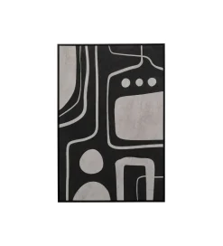 Obraz Artistic Blacky 70 cm x 110 cm czarny