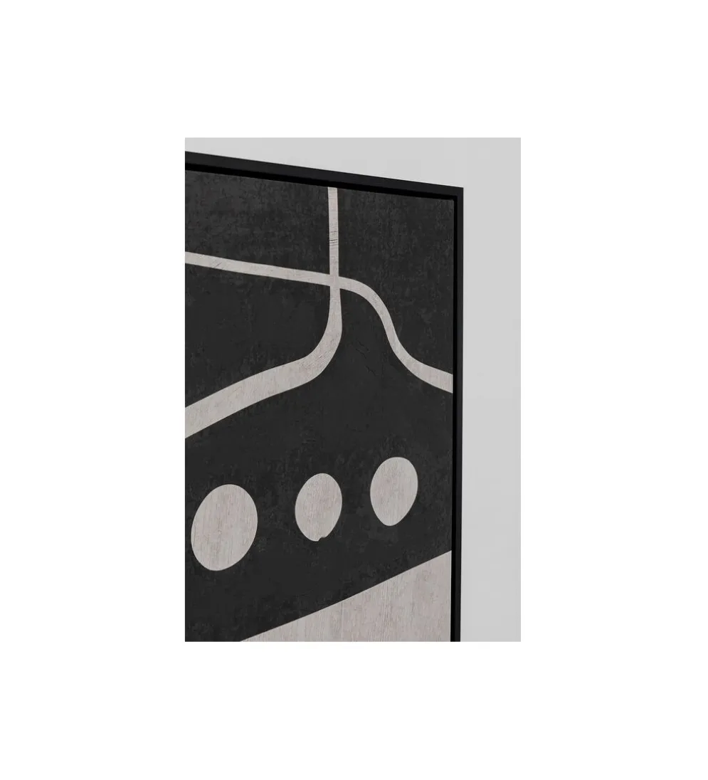 Obraz Artistic Blacky 70 cm x 110 cm czarny