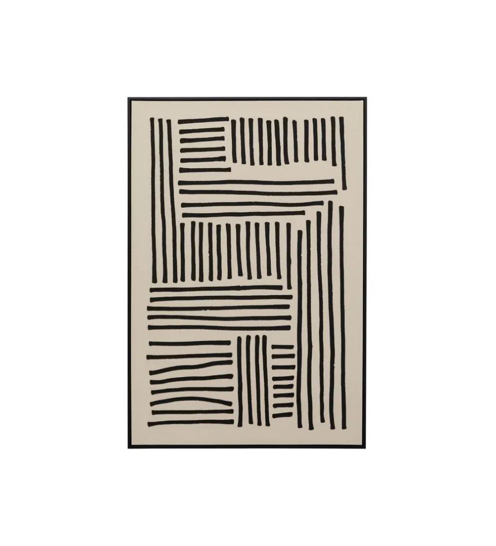 Obraz Artistic Line 110 x 70 cm biało czarny