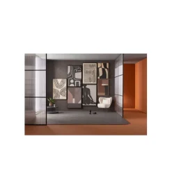 Obraz Artistic Line 110 x 70 cm biało czarny
