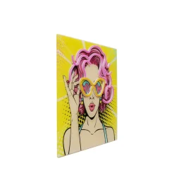 Obraz LED BEAUTY 39 x 39 cm szklany
