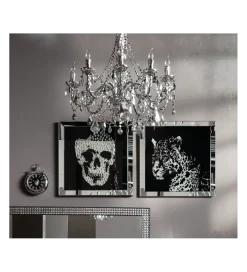 Obraz lustro Skull 100 cm x 100 cm