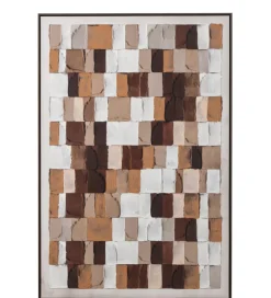 Obraz MOSAIC 152 x 102 cm brązowy