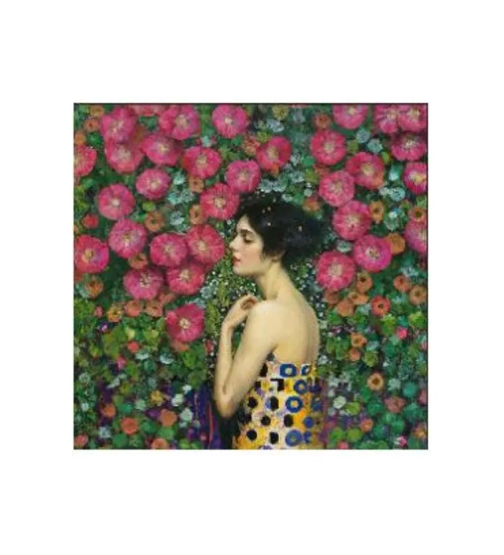 Obraz NOUVEAU FLEUR 120 x 120 cm szklany