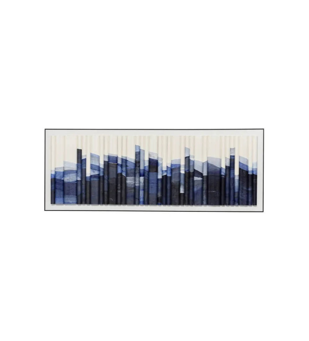 Obraz SHADOW SKYLINE 160 x 60 cm niebieski