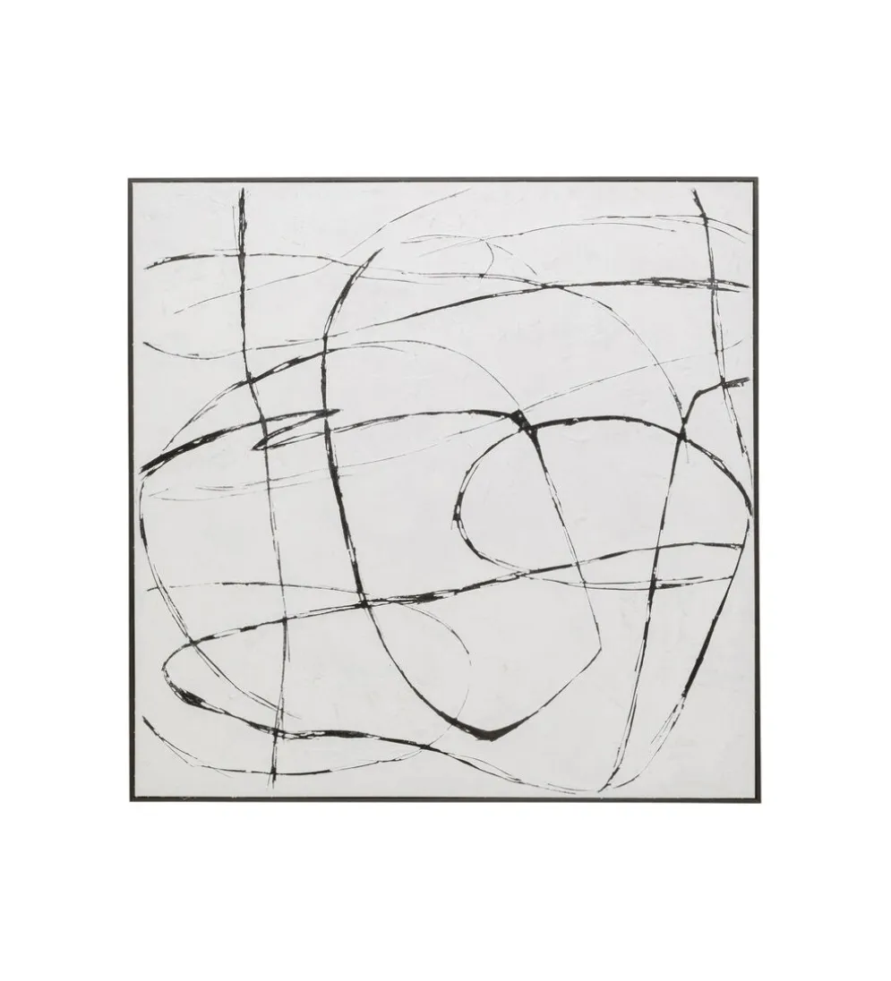 Obraz SKERCH 120 x 120 cm biały