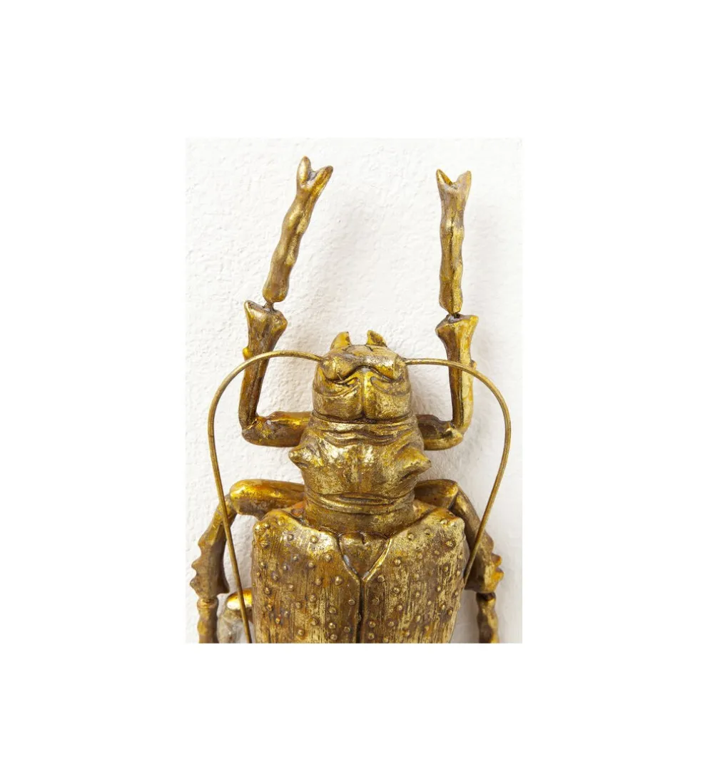 Ozdoba ścienna LONGICORN BEETLE złota