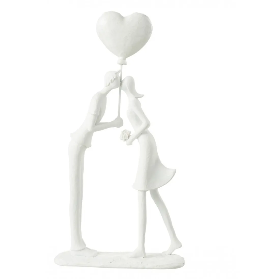 Ozdoba Kiss Heart Balloon biała