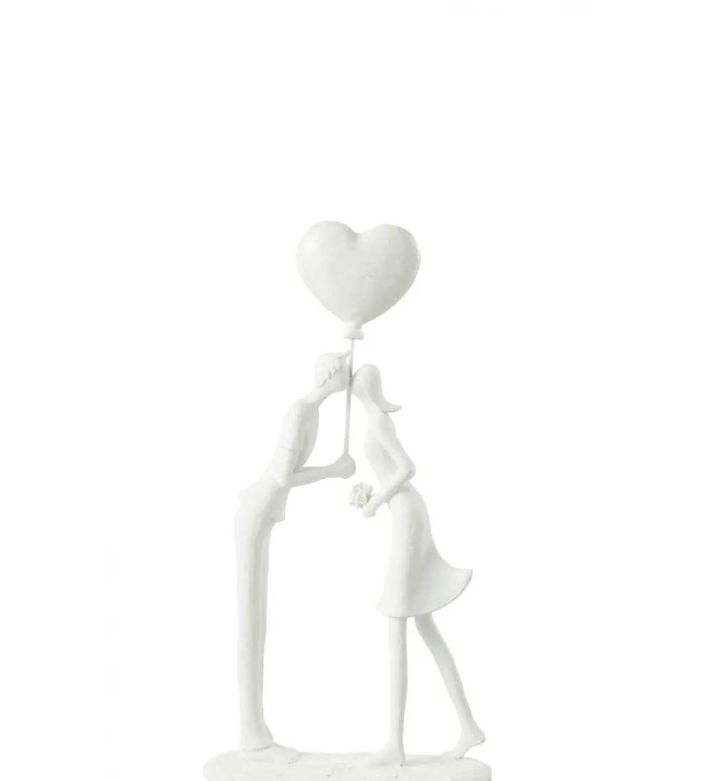 Ozdoba Kiss Heart Balloon biała