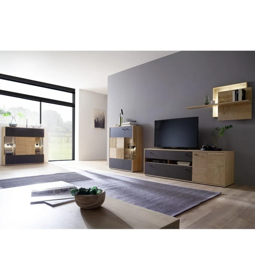 Półka ścienna VALENCIA 120 cm naturalna