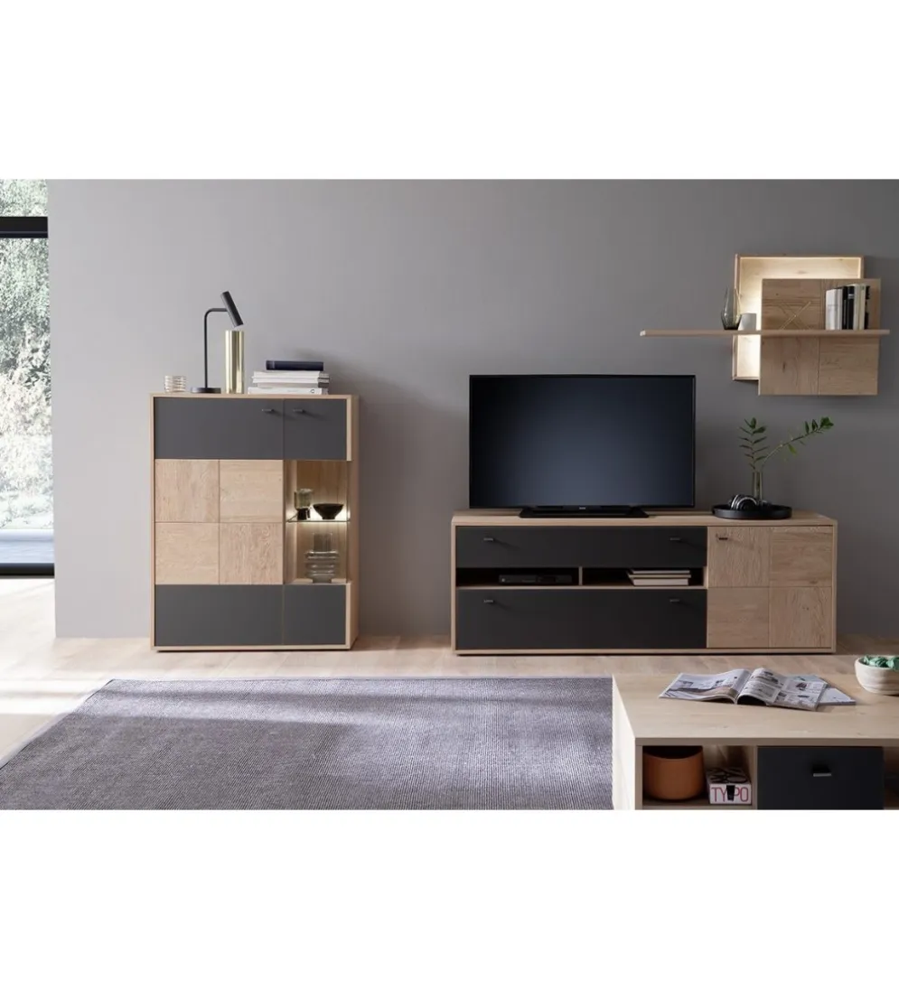 Półka ścienna VALENCIA 120 cm naturalna