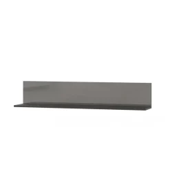 Półka wisząca HELIO 120 cm szaro czarna