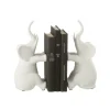 Podpora na książki Elephant set 2 biała