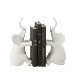 Podpora na książki Elephant set 2 biała