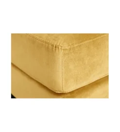 Pufa CANIS Velvet 80 cm musztardowo - źółta