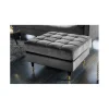 Pufa CANIS Velvet 80 cm szara