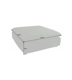 Pufa HEAVENLY Heaven 100 cm ciemnozielona