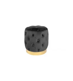 Pufa Modern Barock Chester czarna