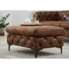 Pufa MODERN BAROCK 90 cm antyczny brąz
