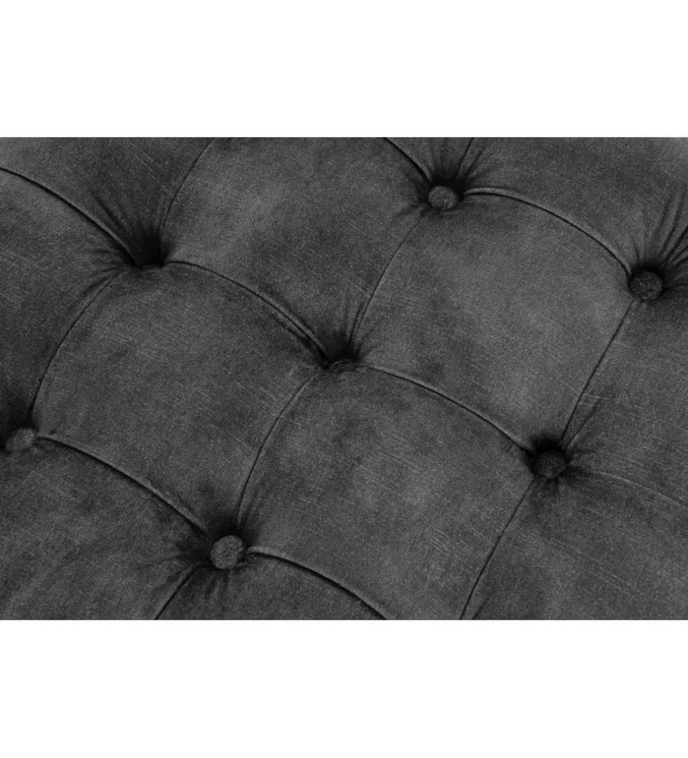 Pufa MODERN BAROCK STORAGE 50 cm welur szary