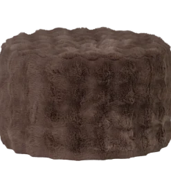 Pufa OLVEN 60 cm puchata brązowa