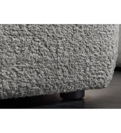 Pufa ROYAL 120 cm bouclé szara