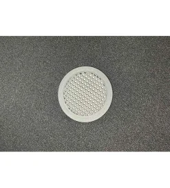 Pufa VOGUE 40 cm z schowkiem welwet musztardowa