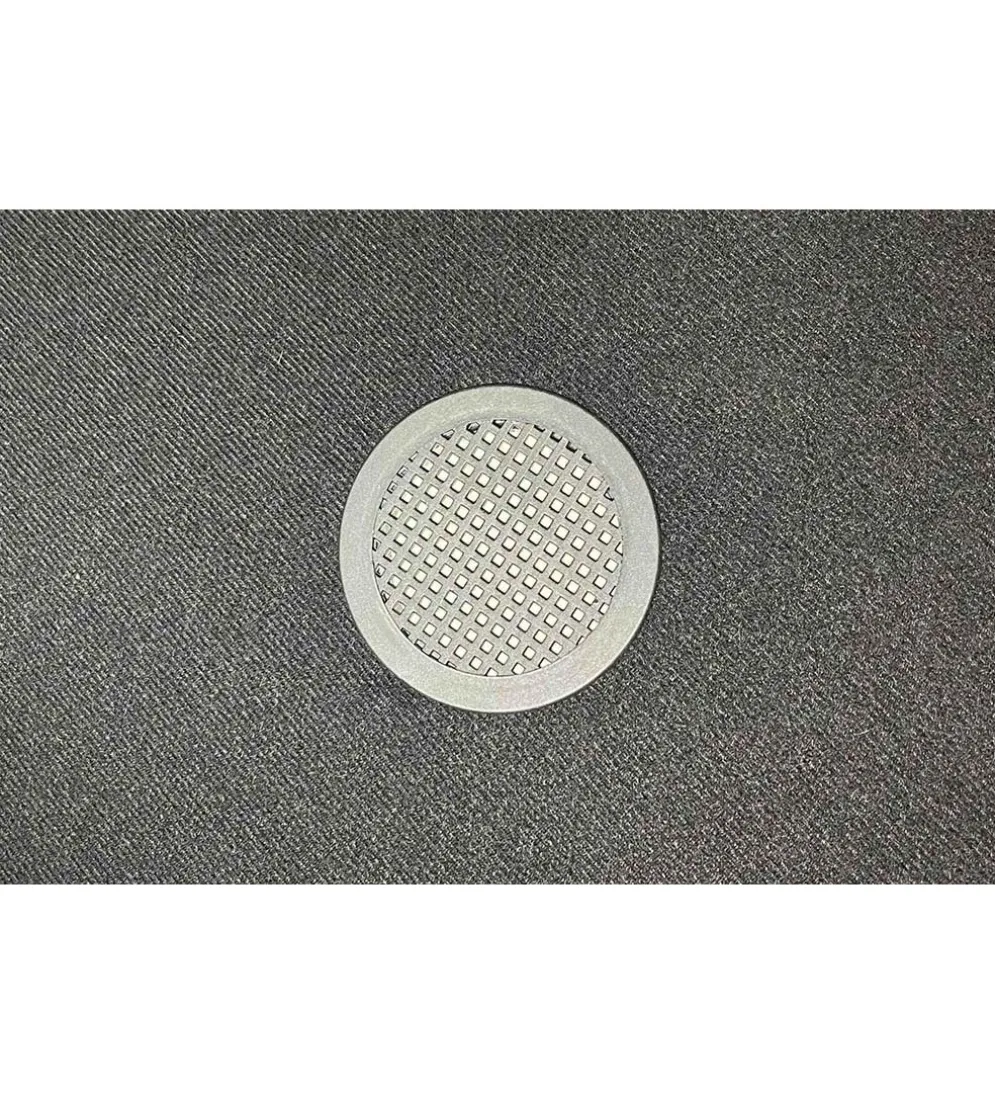 Pufa VOGUE 40 cm z schowkiem welwet musztardowa