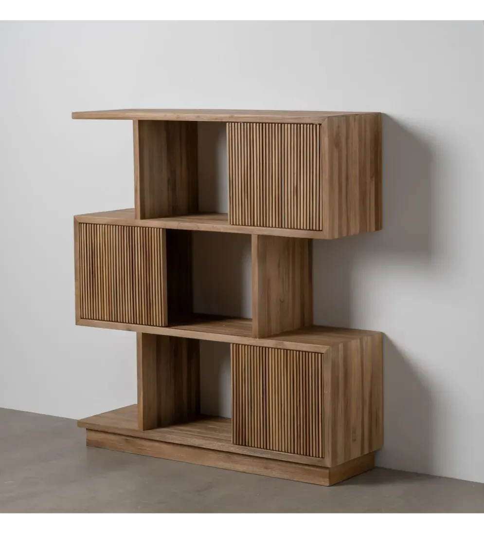 Regał BELLAMONTE 116 cm drewno teak naturalny