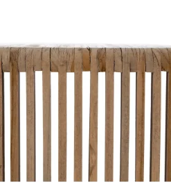 Regał BELLAMONTE 116 cm naturalny drewno teak