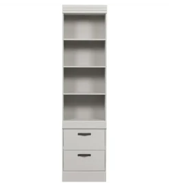 Regał BOLD 215 cm drewno sosny biały