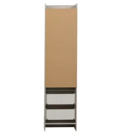 Regał BOLD 215 cm drewno sosny biały