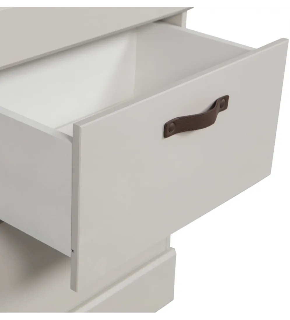 Regał BOLD 215 cm drewno sosny biały
