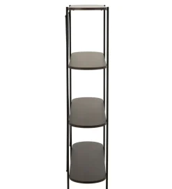 Regał DOMERESU 120 cm ciemny brązowy