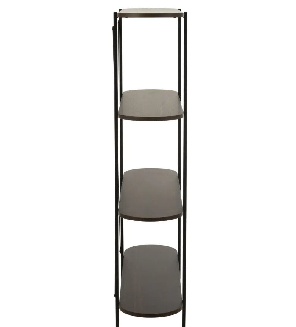 Regał DOMERESU 120 cm ciemny brązowy