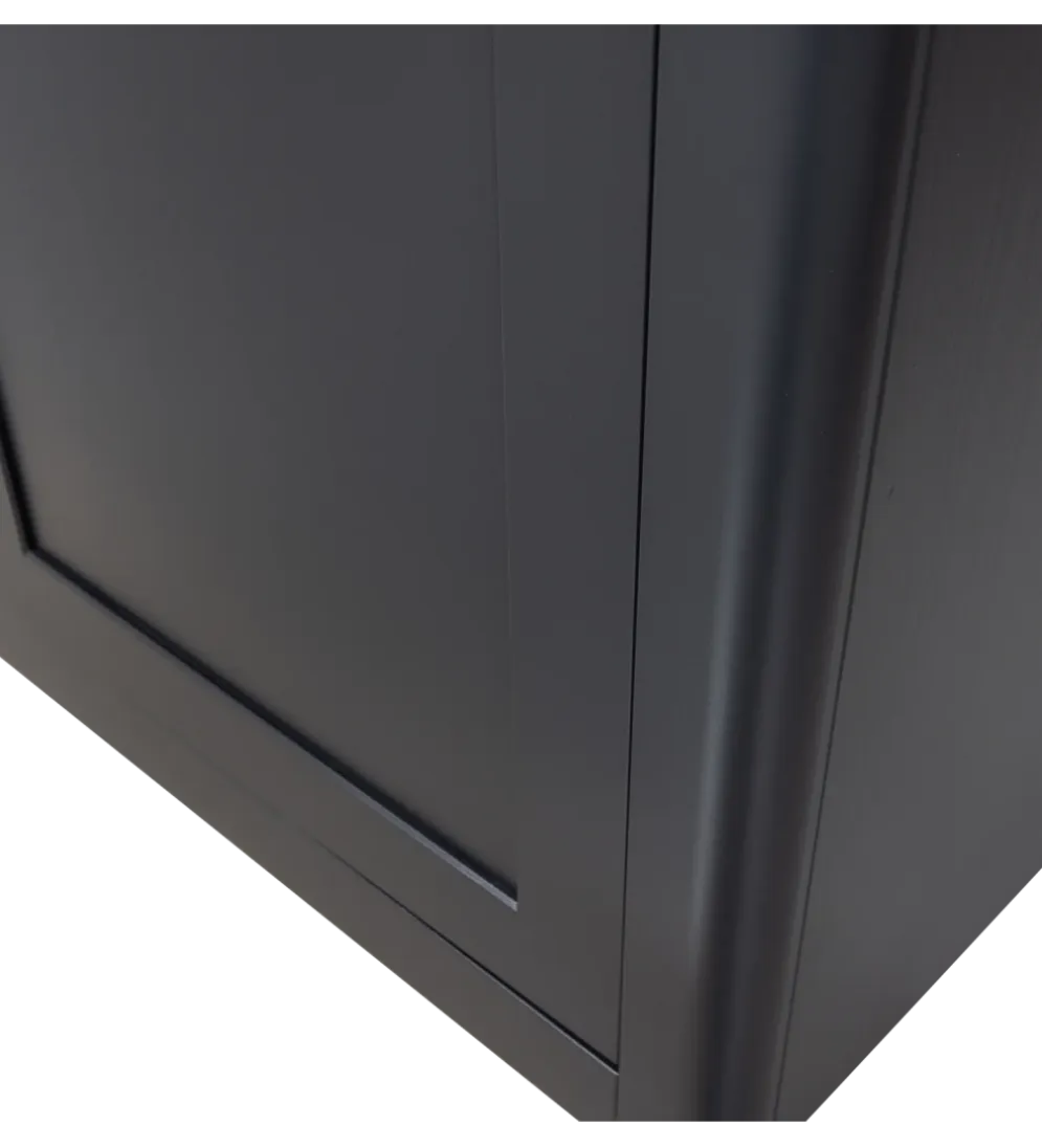 Regał GUNNAR 217 cm drewno sosny czarny mat