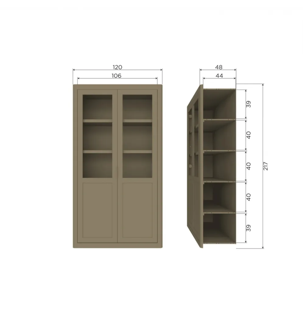 Regał GUNNAR 217 cm drewno sosny czarny mat