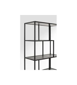Regał LOFTIE 77 x 185 cm czarny