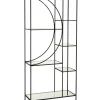 Regał metalowy Circle 180 cm czarny