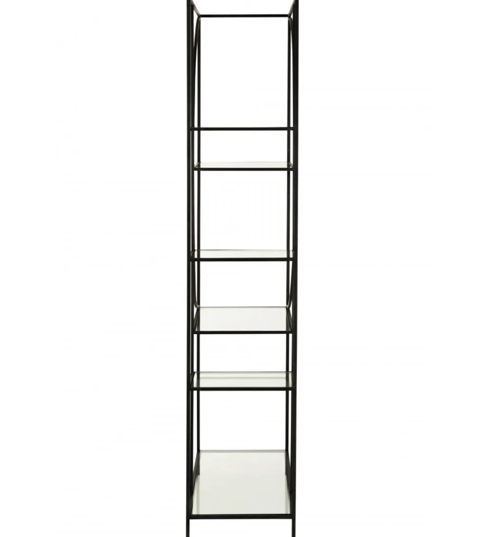 Regał metalowy Circle 180 cm czarny