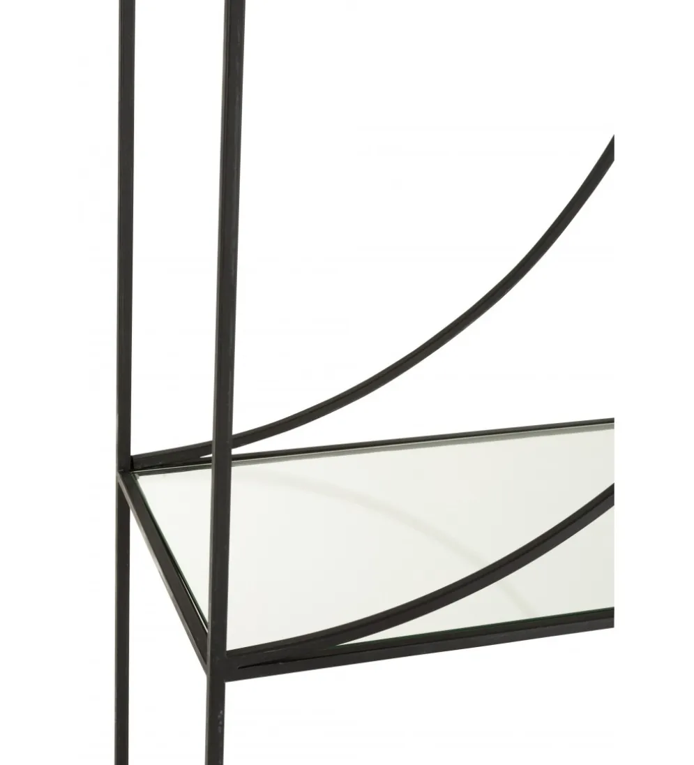 Regał metalowy Circle 180 cm czarny