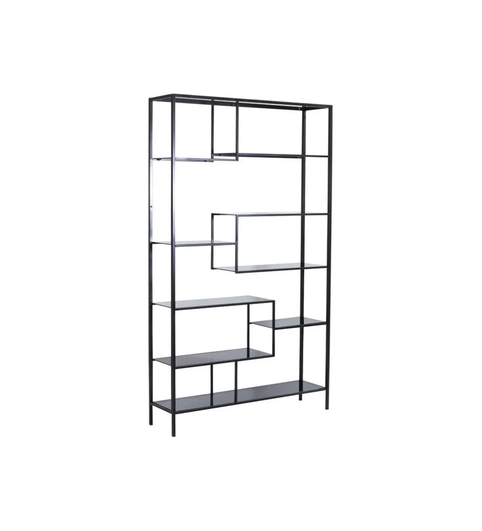 Regał metalowy Loft 195 cm x 115 cm czarny