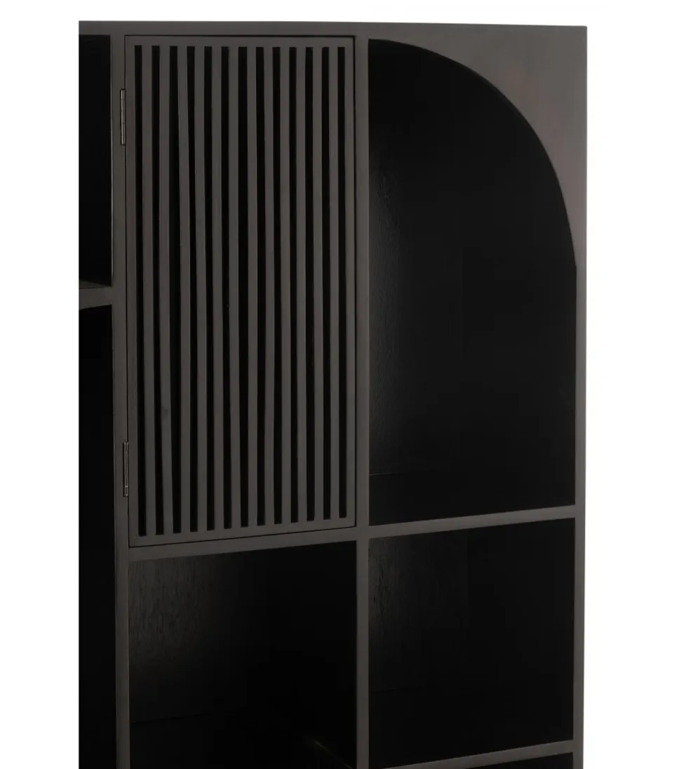 Regał MODE 168 cm drewno mango czarny