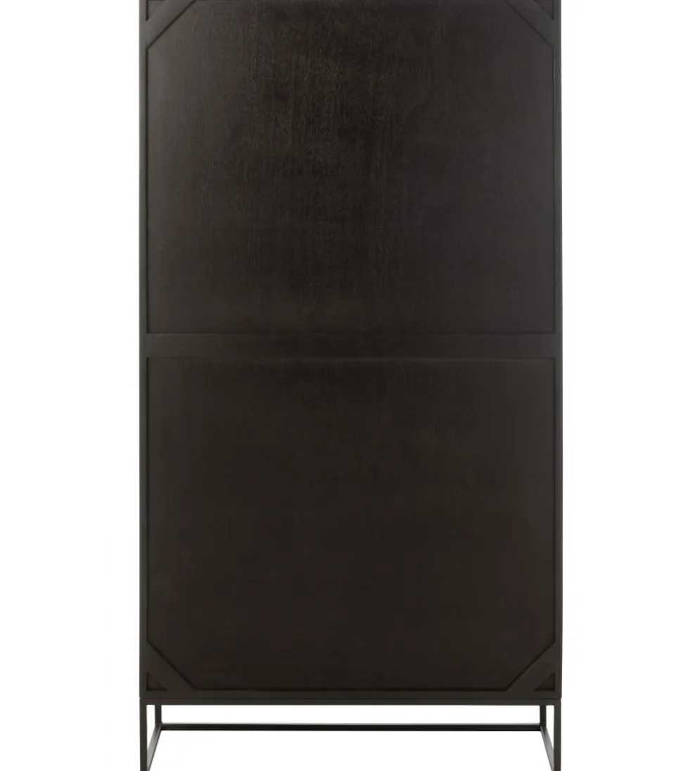 Regał MODE 168 cm drewno mango czarny