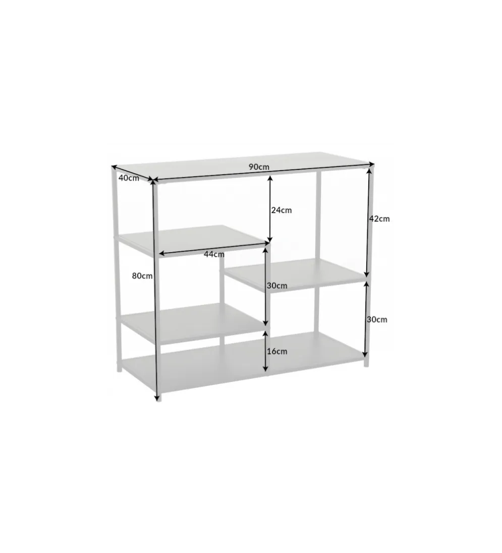 Regał OLIMPIA 90 cm czarny