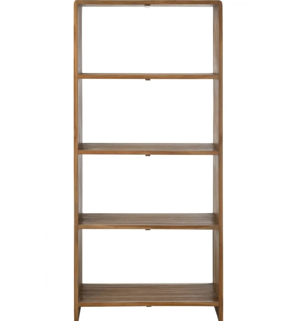 Regał SHELIS 190 cm drewno teak